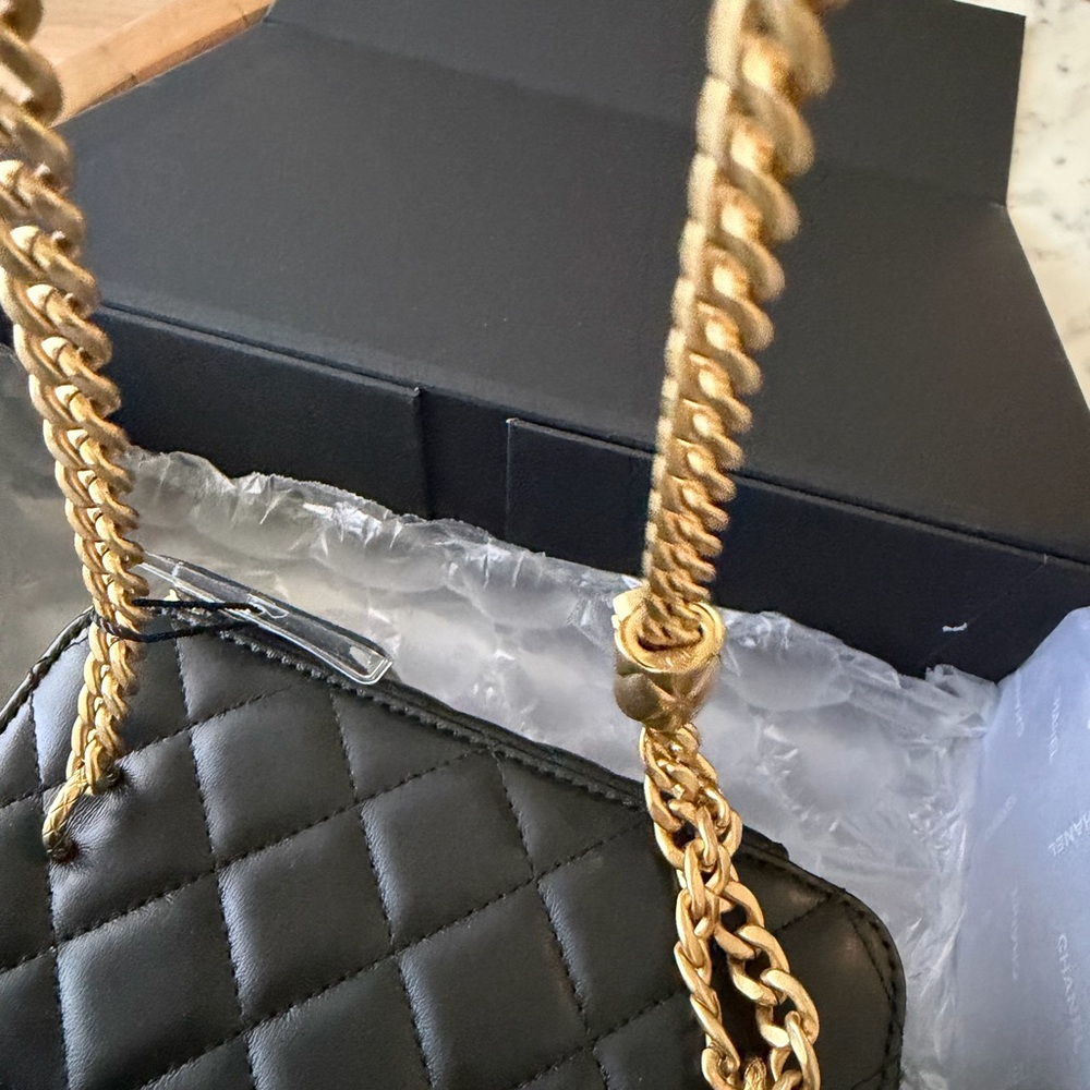 CHANEL small Vanity Crossbody with Gold Chain - Picture 10 of 12